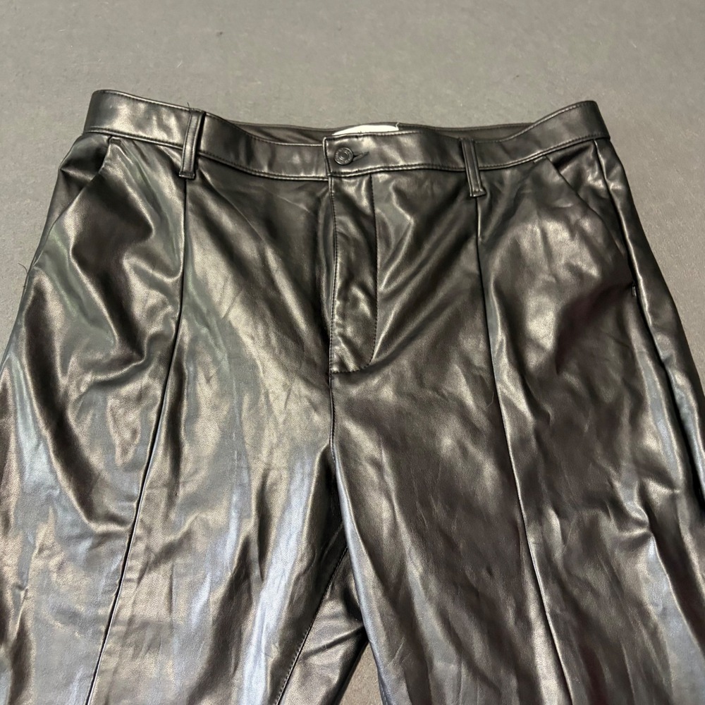 Abercrombie & Fitch Vegan Leather Pants Womens 18S Whimsigoth Core 90s Magic - Picture 3 of 7